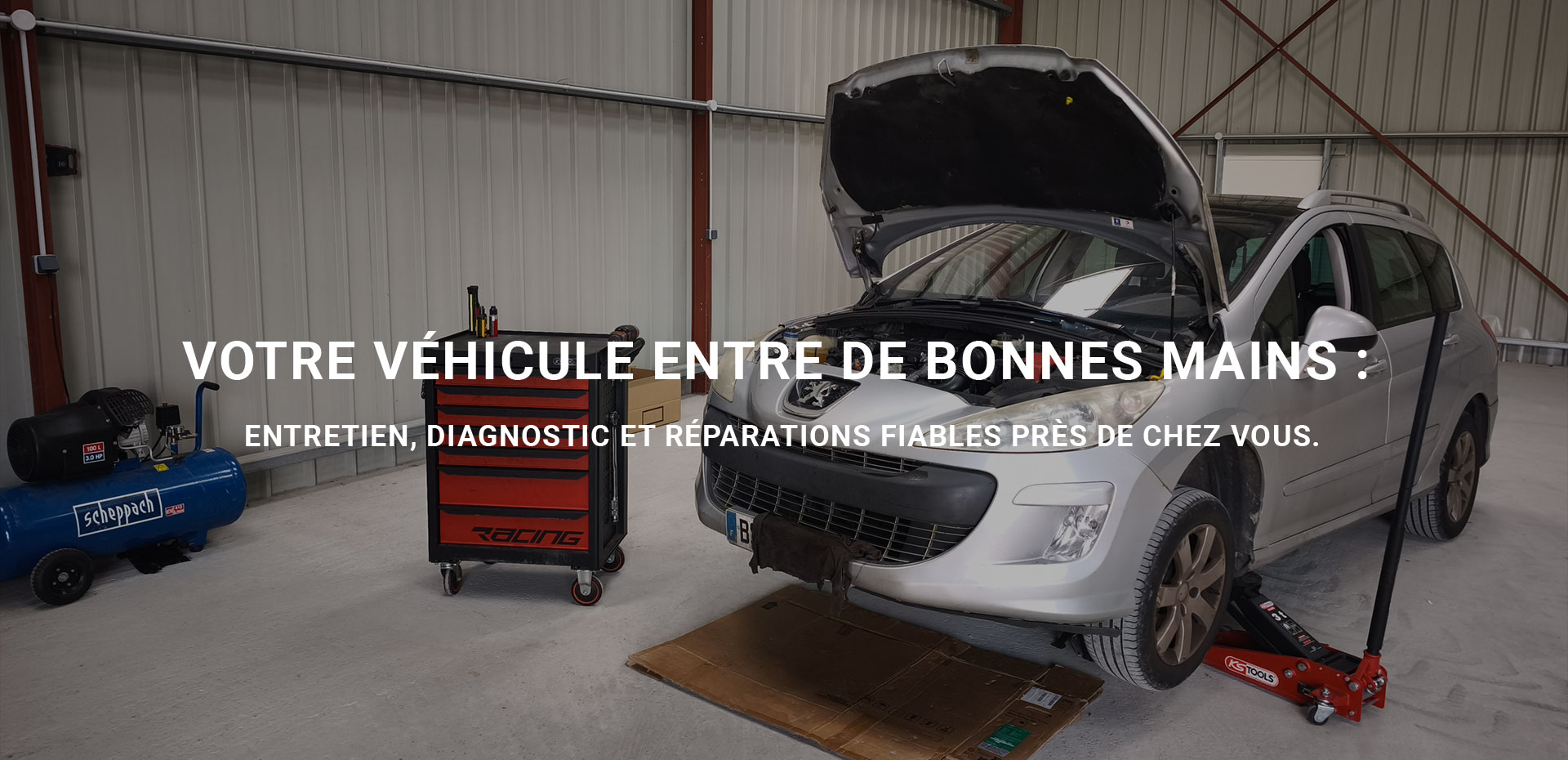 Garage pour entretien automobile à Mezos